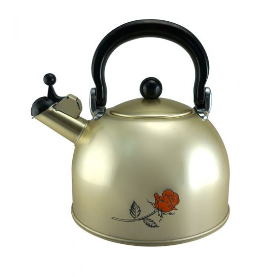 C Fal Champagne Gold Sablon  Whistling Kettle Maspion 