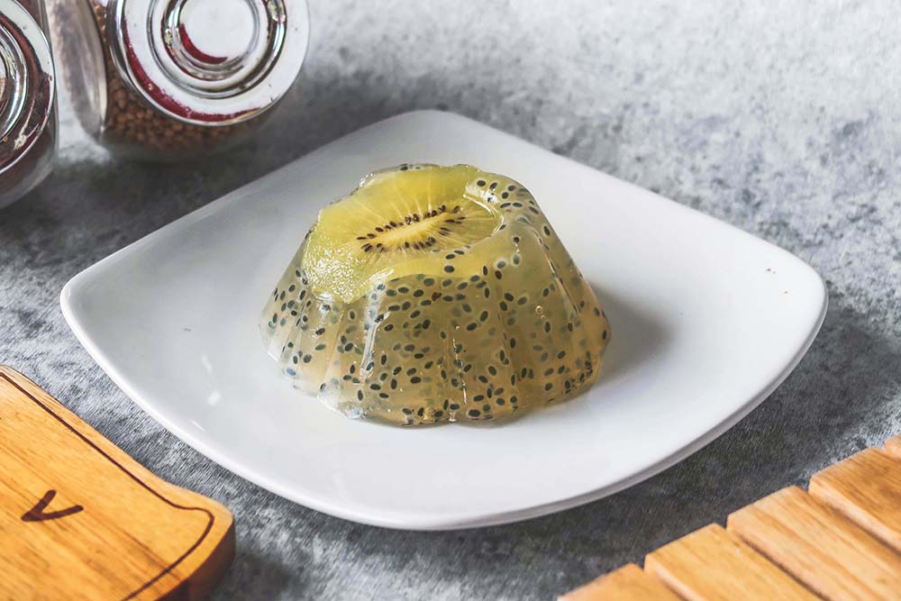  Puding Kiwi Selasih dengan Panci Dutch Oven Elegante 