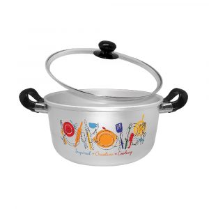 Dutch Oven Maslon Ebonit Handle Glass Cover – Maspion Logam Jawa